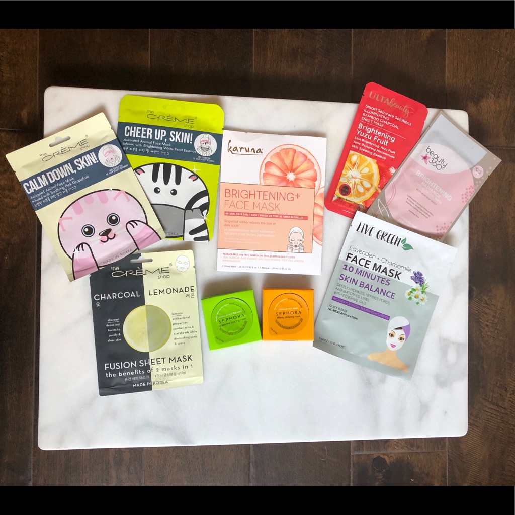 Face Mask Variety Set (9 Total)